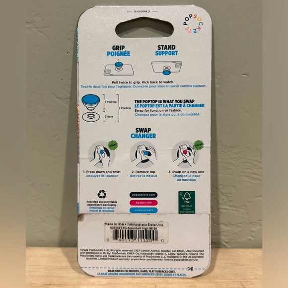 Set of 2 brand new unopened PopSockets POPGRIPS made by POPSOCKETS. NWTS - Picture 2 of 8